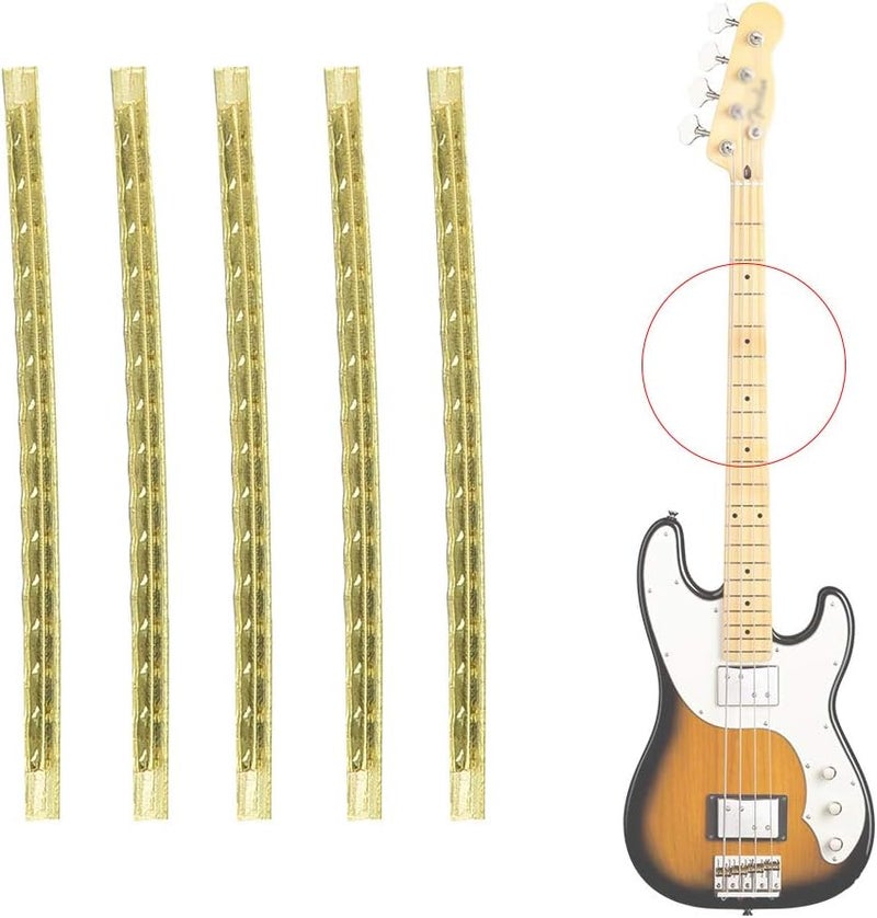 Wal front 24PCS Fingerboard Fret Wire 2.7mm Brass Fretwire Electric Guitar Bass Replacement Guitar Parts Repair Accessory - Image 5